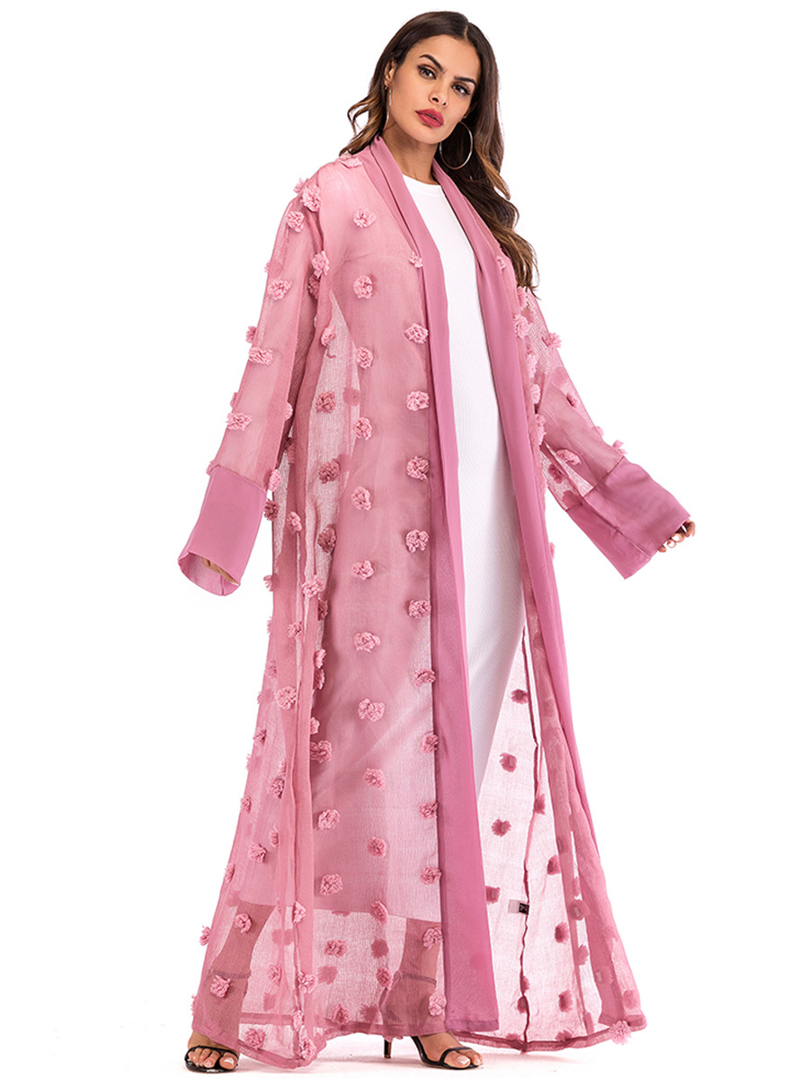 Title 11, Kadınlar için 3D Çiçek Örgü Gevşek Dantel Uzun ...