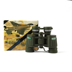 新款鋁圈大目鏡軍綠雙筒望遠鏡 戶外測距高清高倍望遠鏡廠家批發