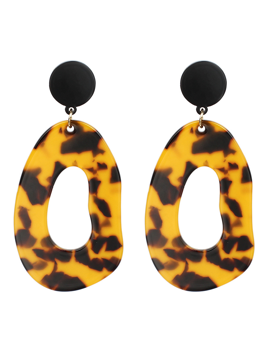 Acetate Plate Exaggerated Earrings display picture 2