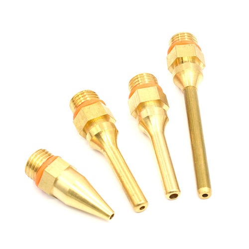 Hot melt glue gun nozzle copper nozzle dispensing head pure copper sol tool extended nozzle 70mm hot melt glue gun