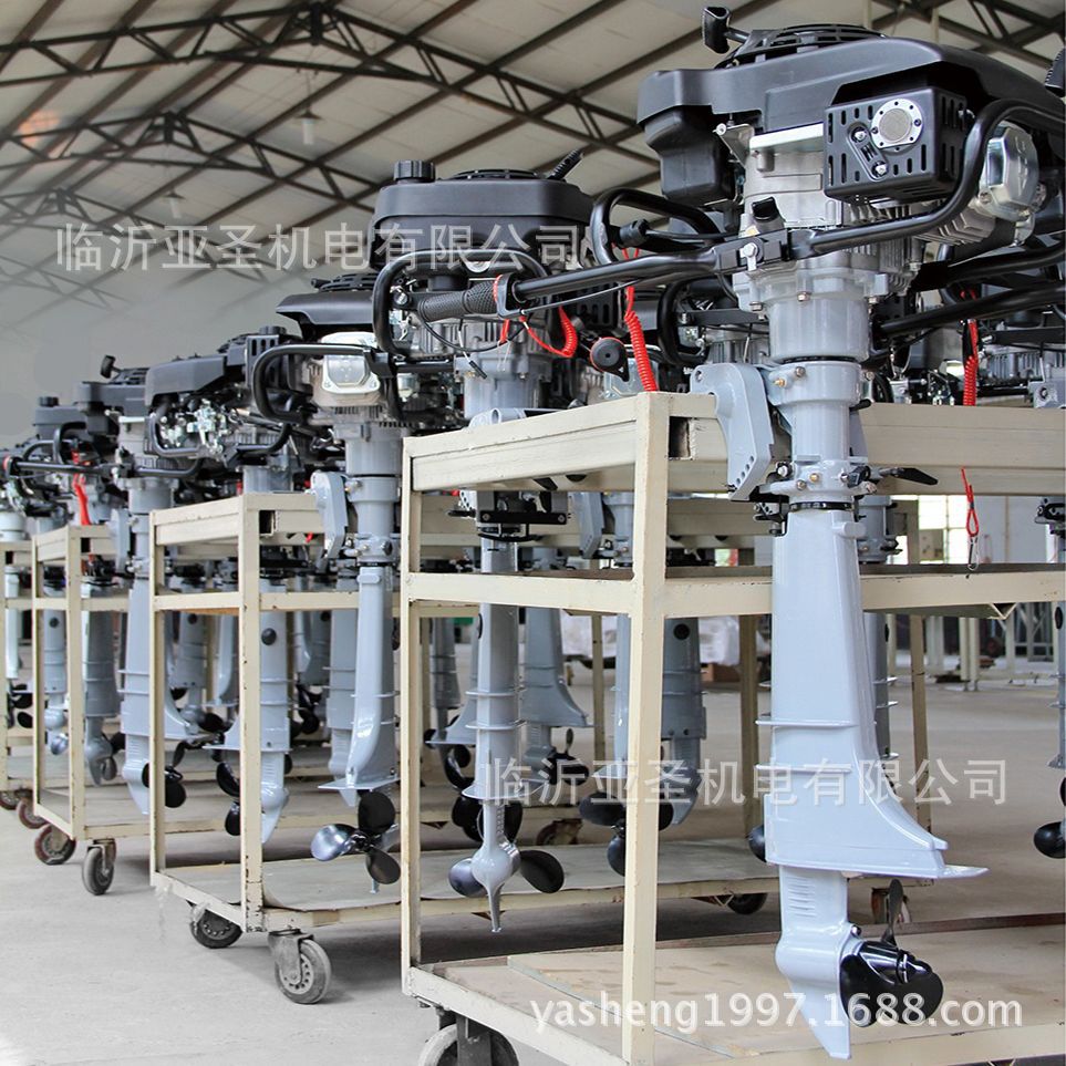 亚圣直销 起速快 6.5匹汽油船外机 养殖户专用 船用外挂机