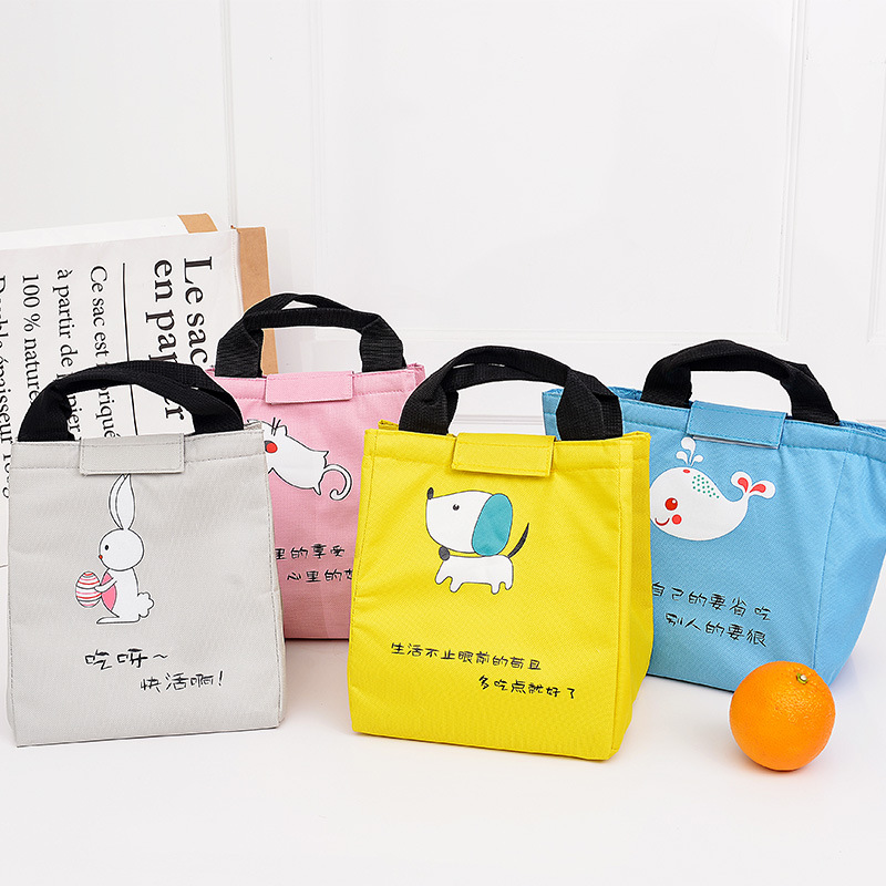 Manufactor Cold portable Ice pack Bento bag Aluminum Lunch Bag outdoors Picnic Cartoon Cold storage Insulation package
