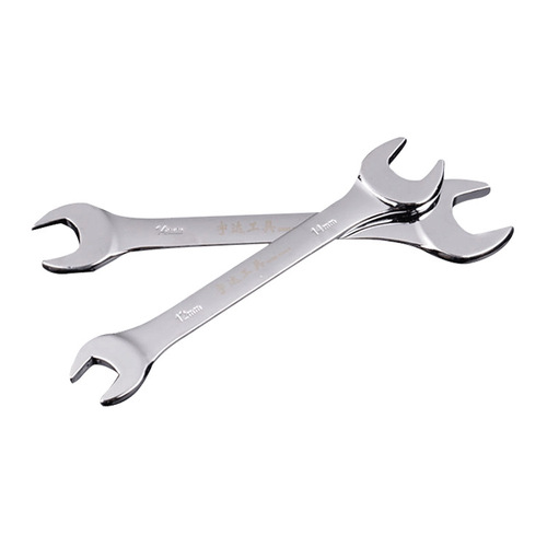 Yuda 45# steel open-end wrench hardware dumb head double-head manual dual-use high carbon steel wrench hardware hand tool