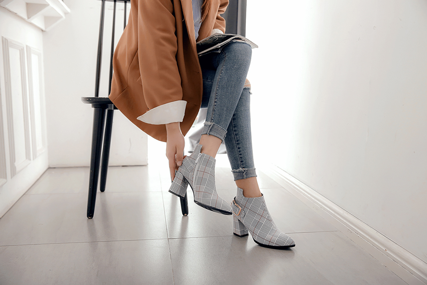 Bottes femme en PU artificiel - Ref 3354691 Image 23