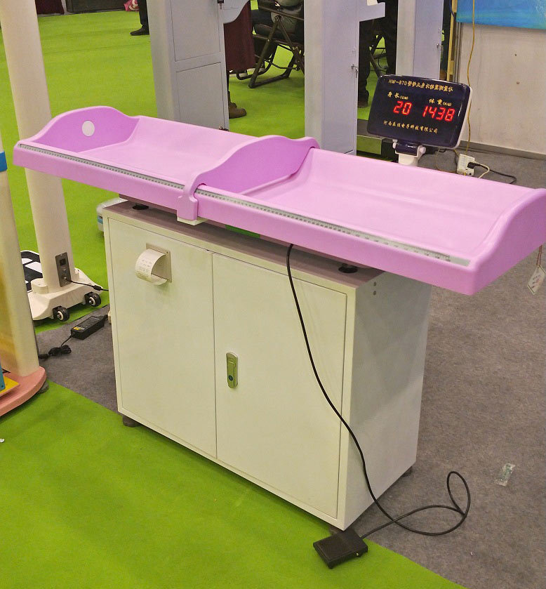 医用身长体重测量超声波儿童秤,卧式婴幼儿体检仪