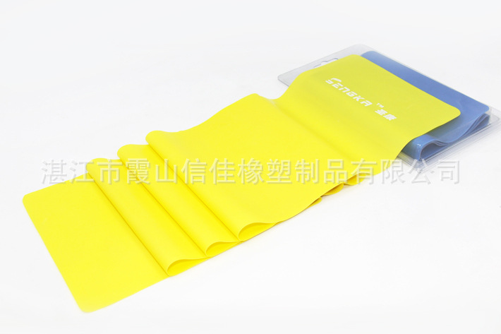 厂家定 制高弹力瑜珈带 瑜伽拉力带 实用乳胶拉力带乳胶带