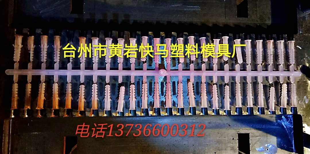 厂家制造塑料注塑膨胀管 膨胀螺丝 塑胶墙塞螺栓 膨胀钉精密模具