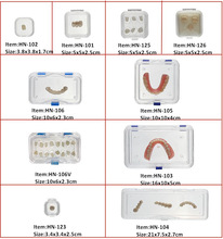 透明塑料膜盒 假牙/电子元件/部件存储运输减震膜盒样品链接