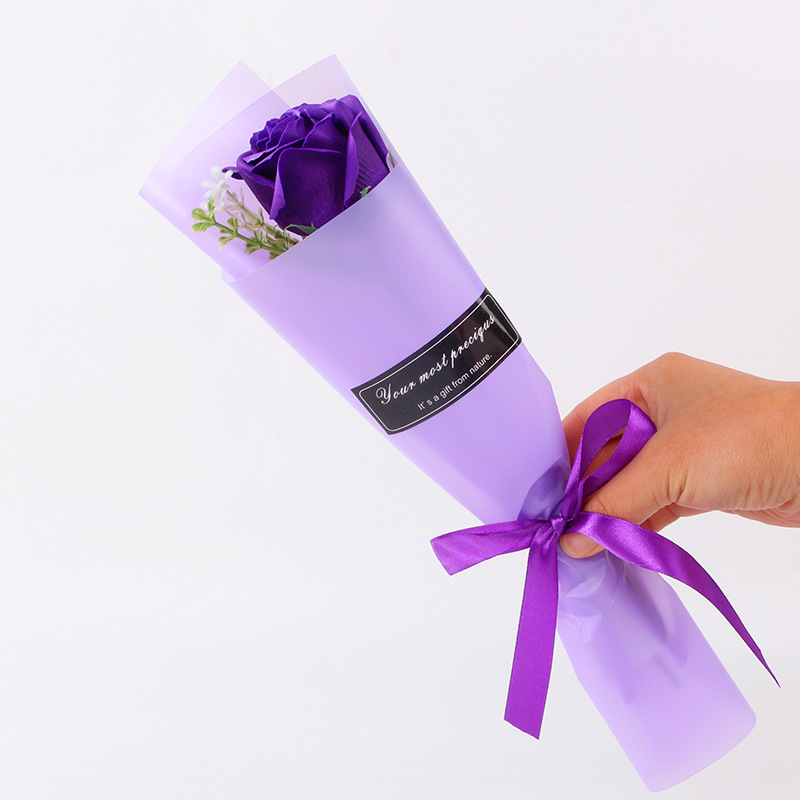 单束5层大玫瑰 紫色1