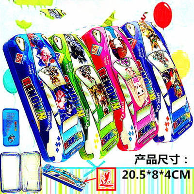 pupil originality Cartoon Stationery Tinplate Boys and girls Pencil box children study Supplies Stationery wholesale