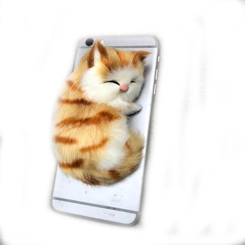 Mobile Phone Case Accessories Cat Creative Mobile Phone Case Simulation Cat Accessories Decorations Doll Accessories Fur Toys