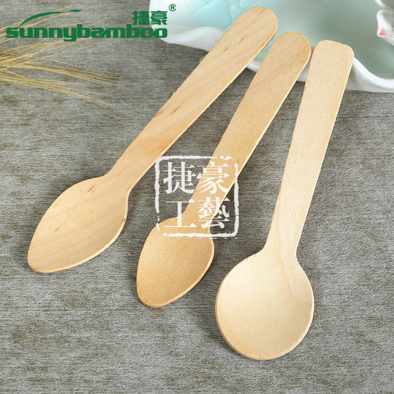 New disposable tableware, high-quality wooden pointed spoons, multi-purpose portable disposable knives, forks and spoons, wholesale from the manufacturer detail image 11