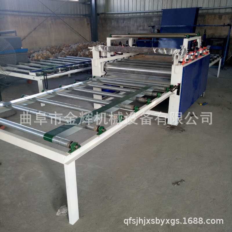 产地供应三合板贴面机 刨花板密度板涂胶贴面机 自动放卷除尘