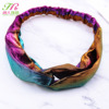 Rainbow metal two-color headband, hair accessory for face washing, Amazon, gradient