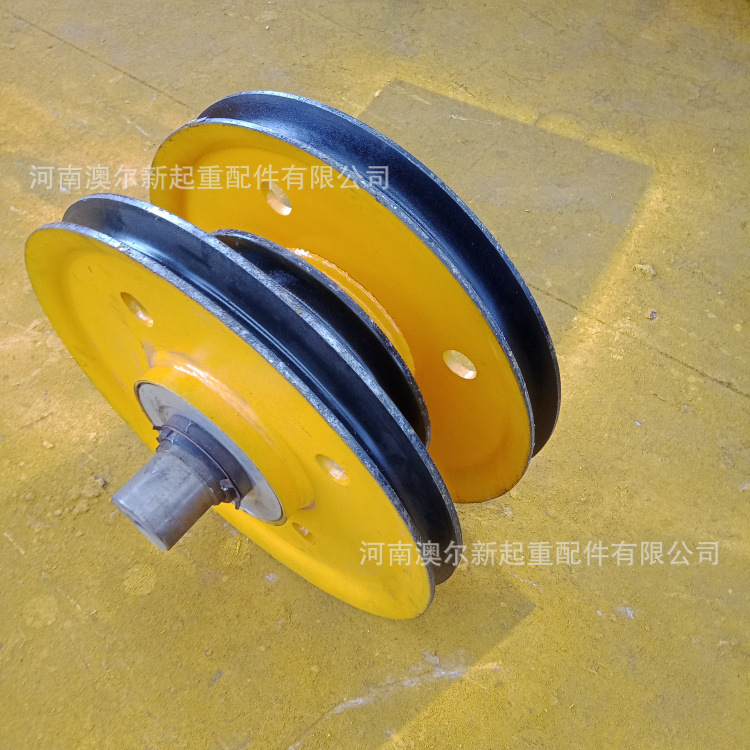 厂家销售  起重机用生铁、铸钢、轧制滑轮片   双梁起重机滑轮组
