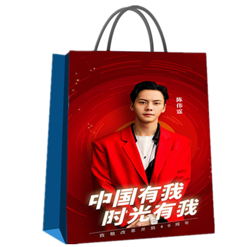 陈伟霆周边同款纸袋 礼品袋 购物袋 手提袋批发 明星手提袋批发