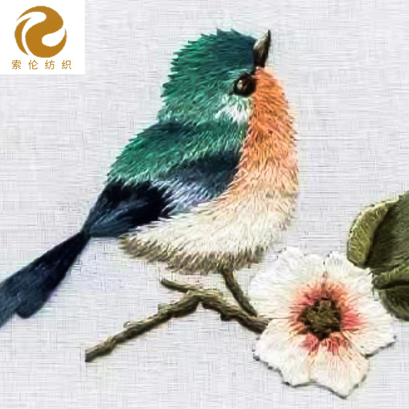 电脑绣花章布贴动物绣花贴 服装辅料补丁绣花贴来图来样