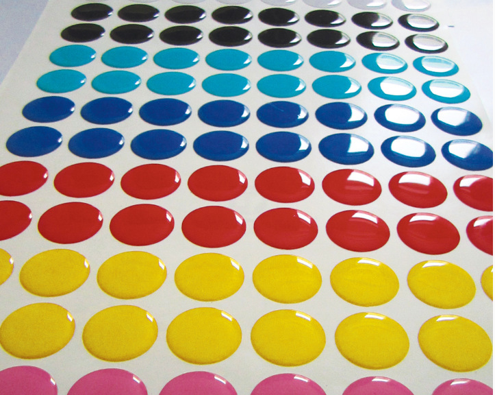 水晶滴塑彩色不干胶印刷 滴胶滴塑标牌金属标签厂家订做