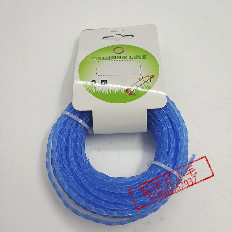 割草线蓝色吊卡尼龙3.0mm圆形方螺园林机械trimmer line