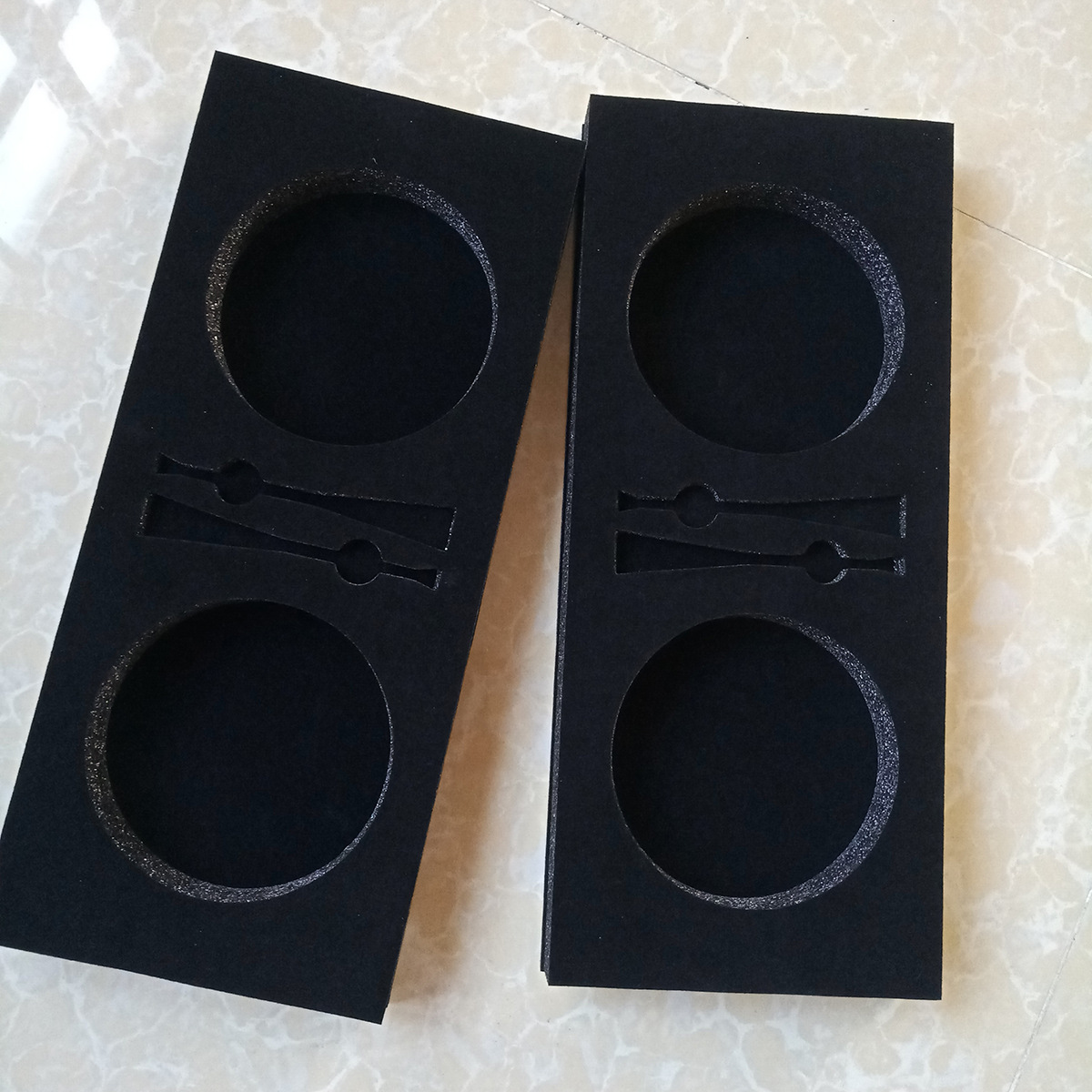 天尚定制 黑色珍珠棉裱绒内衬 黑色EPE珍珠棉内衬 植绒