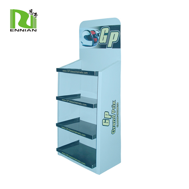直立式头盔展示架 书本文具展示架 深圳出品恩年制造促销展柜展架