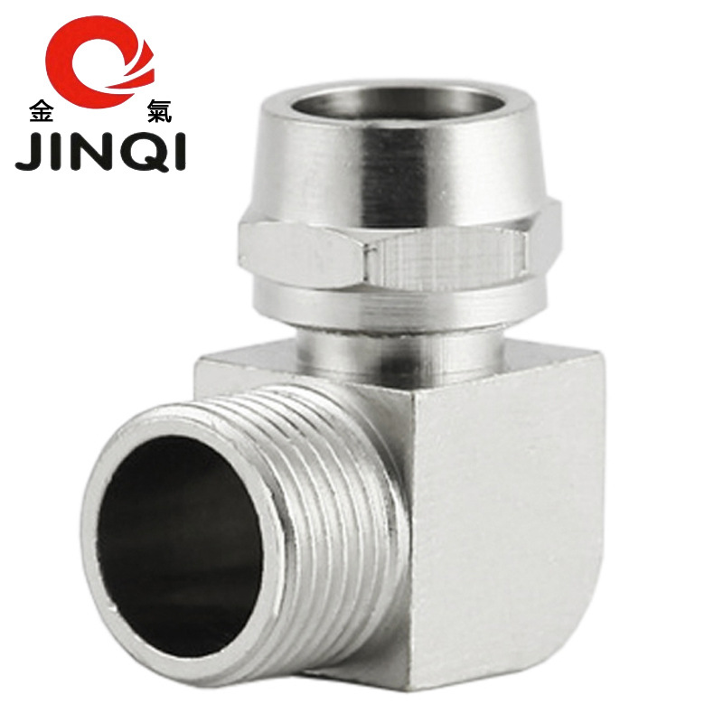 金气气动PL8-02外螺纹6-01弯通10-03全铜快拧4-M5气管接头12-04