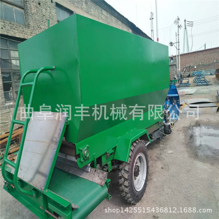 质量过硬的撒料车 漳平饲草两面出料喂料机