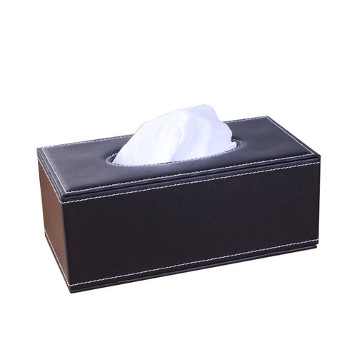Leather living room household leather tissue box European creative napkin leather box car paper box gift printing wholesale