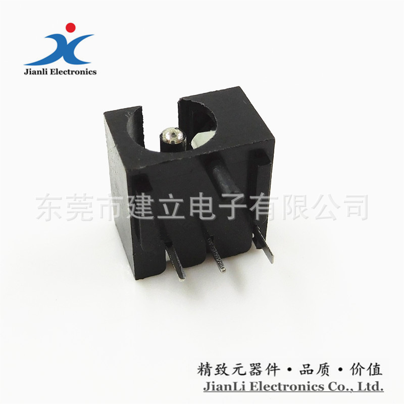 厂家直销DC电源插座DC-060带柱大电流卧式DC插座