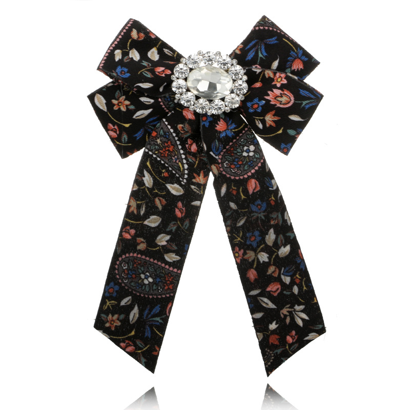 Cloth Vintage Bows brooch(yellow) NHGY1713-yellow