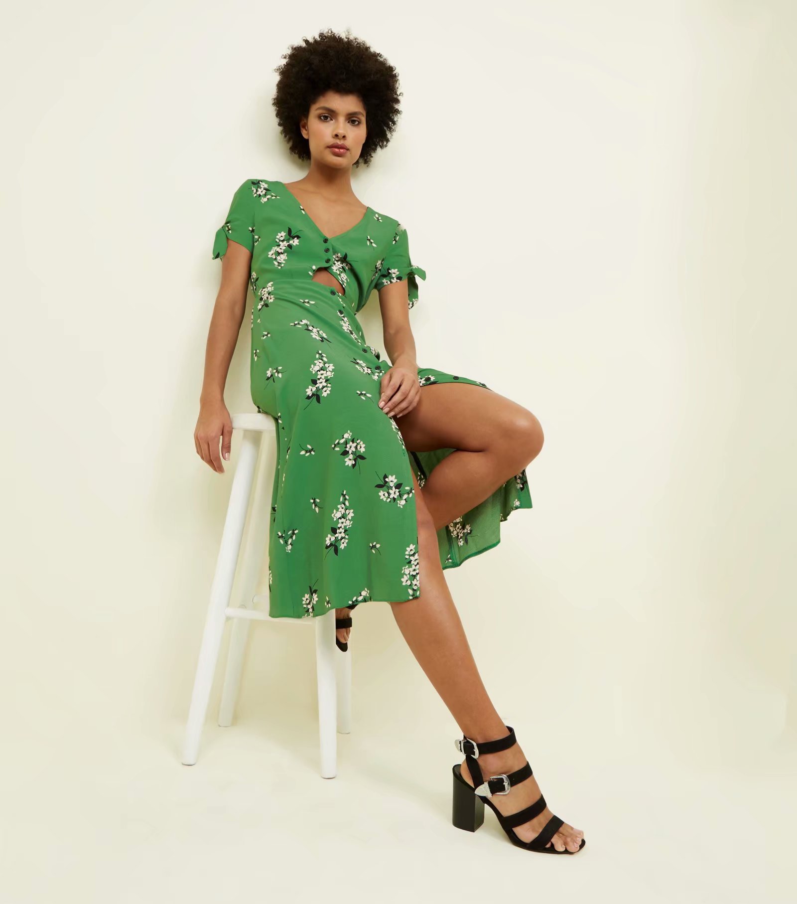 Chiffon Fashionskirt(Green-L) NHAM4325-Green-L