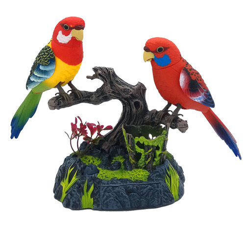 Recording can learn to speak, simulated parrot, voice-controlled bird, children's induction toy, decorative ornaments manufacturer wholesale