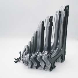 厂家供应黑色塑料一体式支架石头画支架碟子盘子绘画展示相框支架