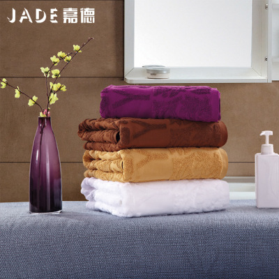 嘉德純棉加厚大浴巾柔軟吸水成人全棉浴巾素色純棉禮品浴巾可定制
