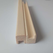 工厂批发实木线条留言板框条U型槽DIY软木框条1.8*2.4cm