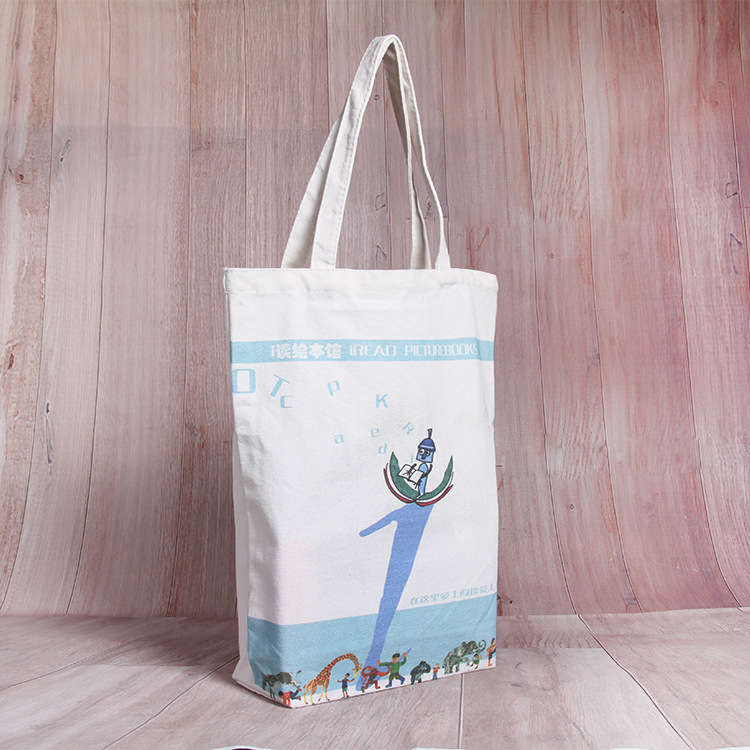 彩色印刷动漫卡通帆布袋定做手提帆布袋定制学习用品收纳袋子