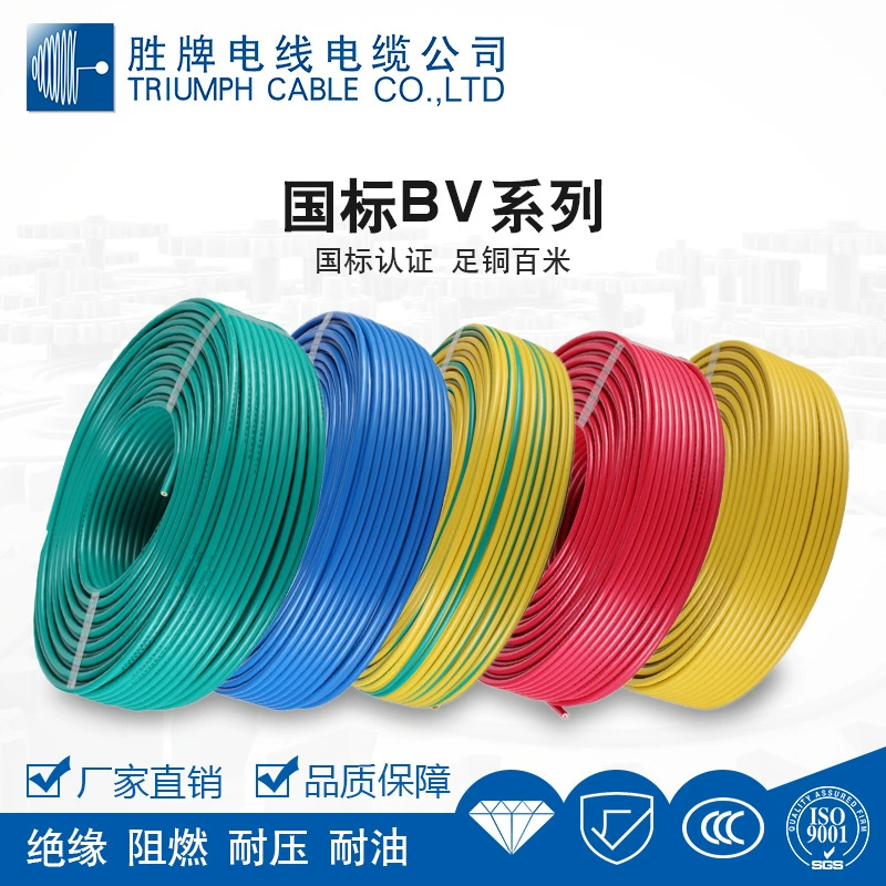 [国标无氧铜电源线BV16mm硬线家用装修明暗线开关插座批发厂商供应]