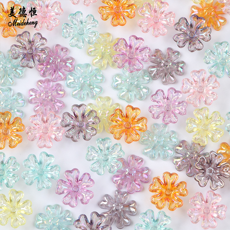 Transparent rainbow acrylic design earrings