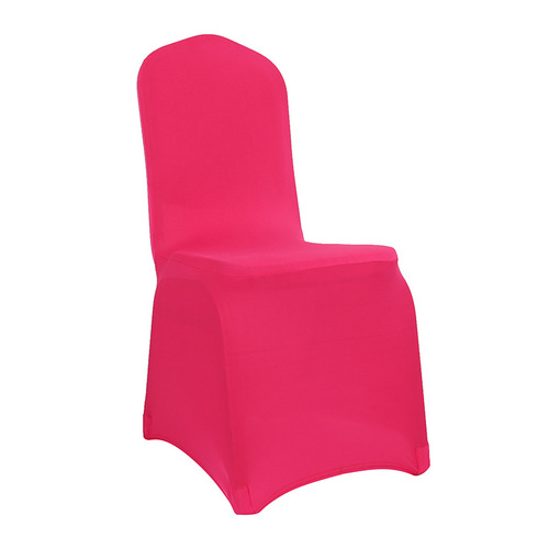 Cross-border elastic dining chair cover all-inclusive thickened solid color wedding banquet restaurant conference club chair cover