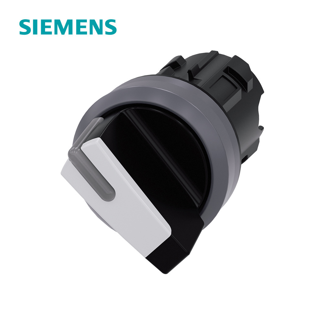 3SU1系列φ22选择金属亚光按钮头白色