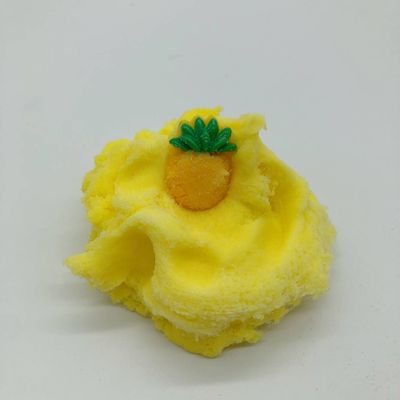 外贸热销蓬松菠萝Cloud Slime史莱姆云朵泥千丝泥 菠萝蚕丝泥粘土