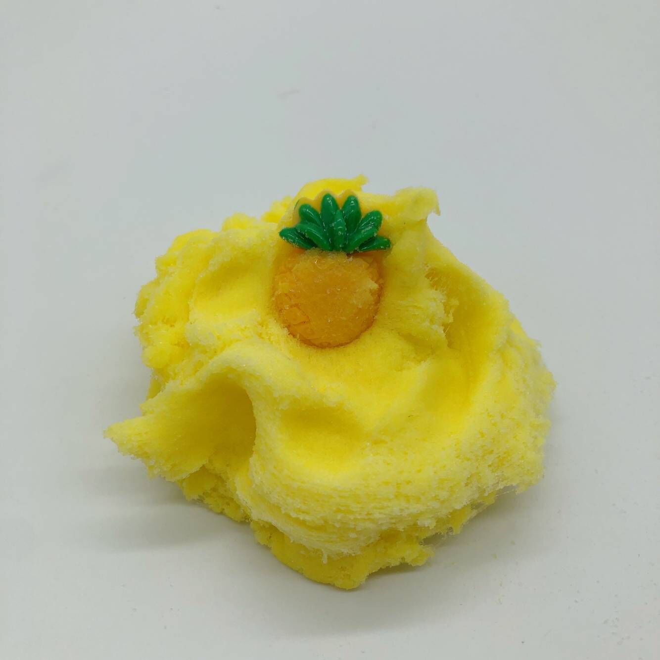 外贸热销蓬松菠萝Cloud Slime史莱姆云朵泥千丝泥 菠萝蚕丝泥粘土