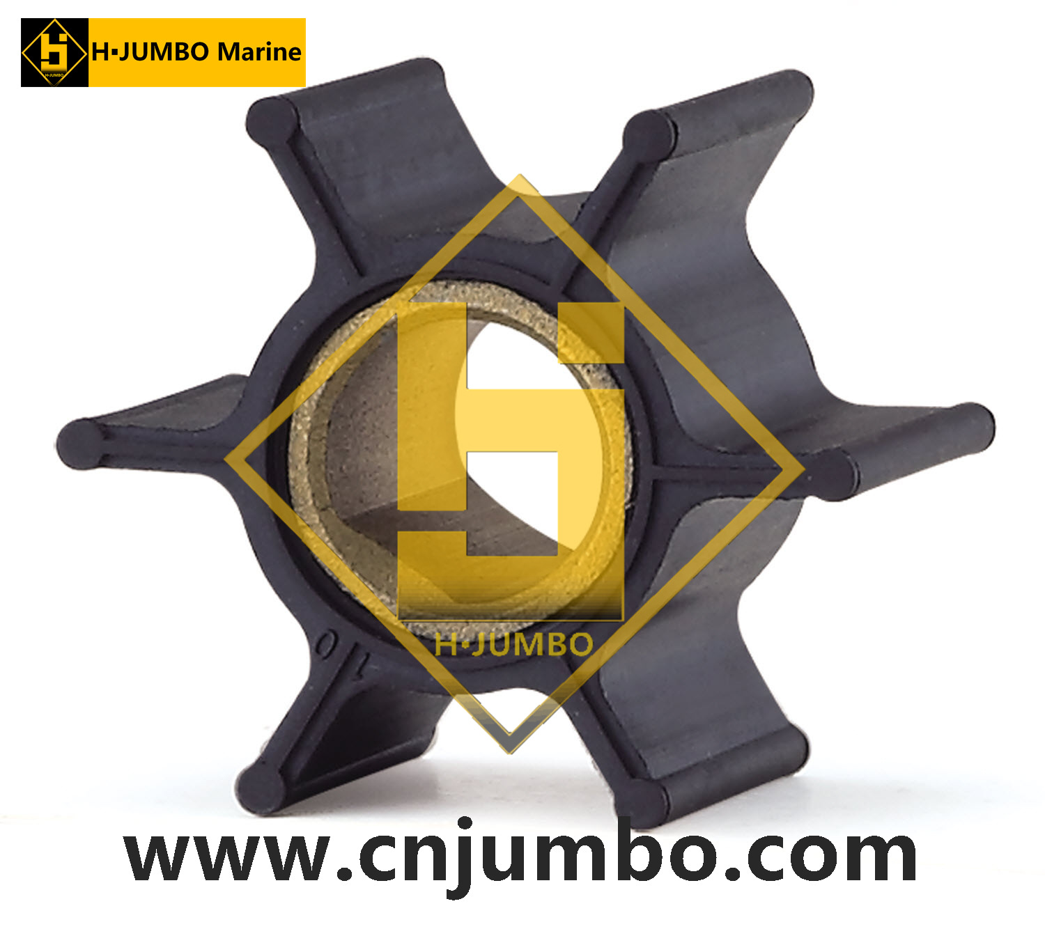 HONDA本田水泵橡胶叶轮HJB-H-14010 replace ZV4-013/9.9-15hp