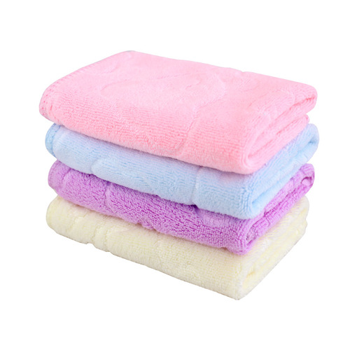 Superfine Fiber Towel 25X25 Soft Floral Gift Towel Kindergarten Small Square Towel Wholesale