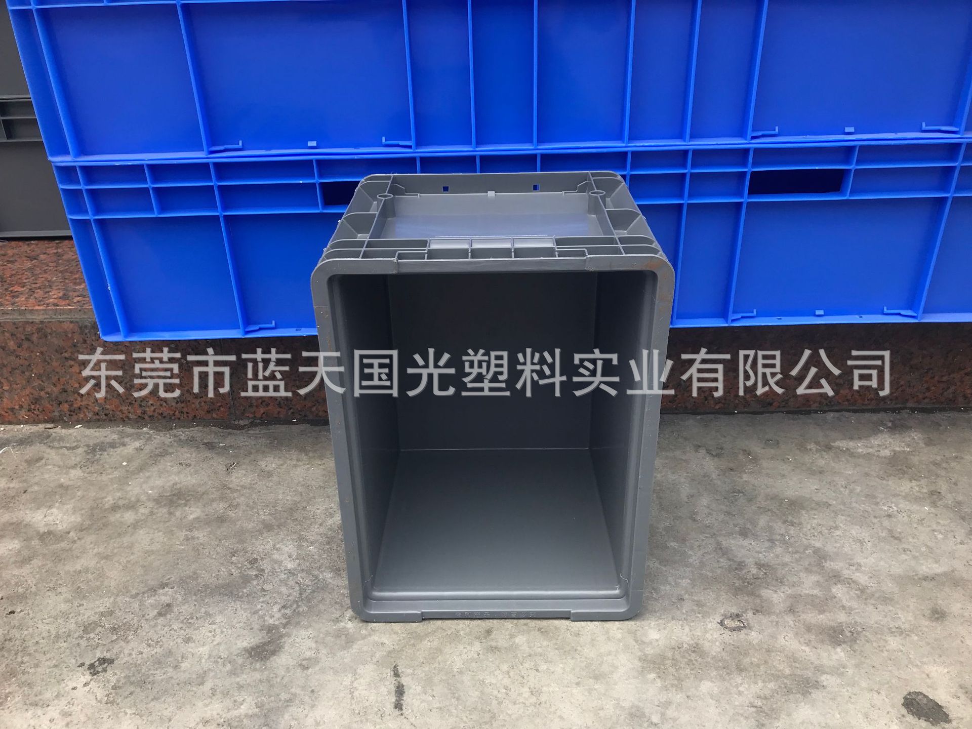 东莞厂家批发灰色EU箱 EU塑料汽配箱周转箱耐磨耐摔加厚塑料胶箱
