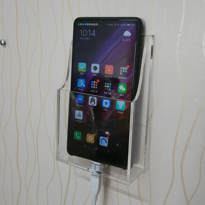 Transparent acrylic mobile phone charging, storage box, custom-made, remote control