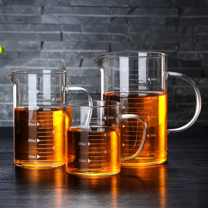 Five housework thickening Glass Graduate Graduation Glass household Graduate Graduation glass Measuring cup