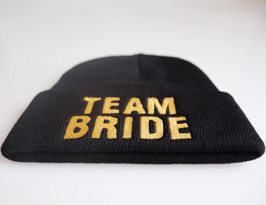 Brode Team Squad bestickte Strickmütze, Wollmütze, warme Pullovermütze_voghion.com