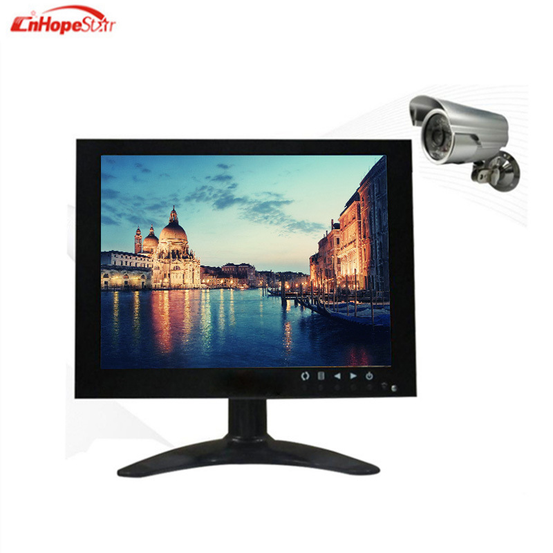 8寸液晶监视器台式电脑监控高清显示器BNC专业金属监视器工厂批发