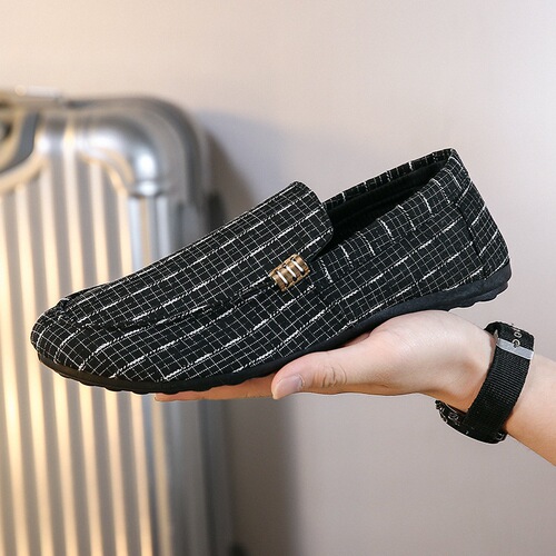 Social person Dou Dou shoes for men, Korean style shoes, lazy person shoes for men, canvas shoes for men, youth fashion men's shoes, men's Dou Dou shoes